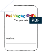 Mis Vacaciones. Cuaderno de Trabajo