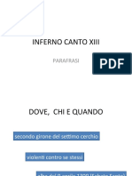 Inferno Canto Xiii Parafrasi