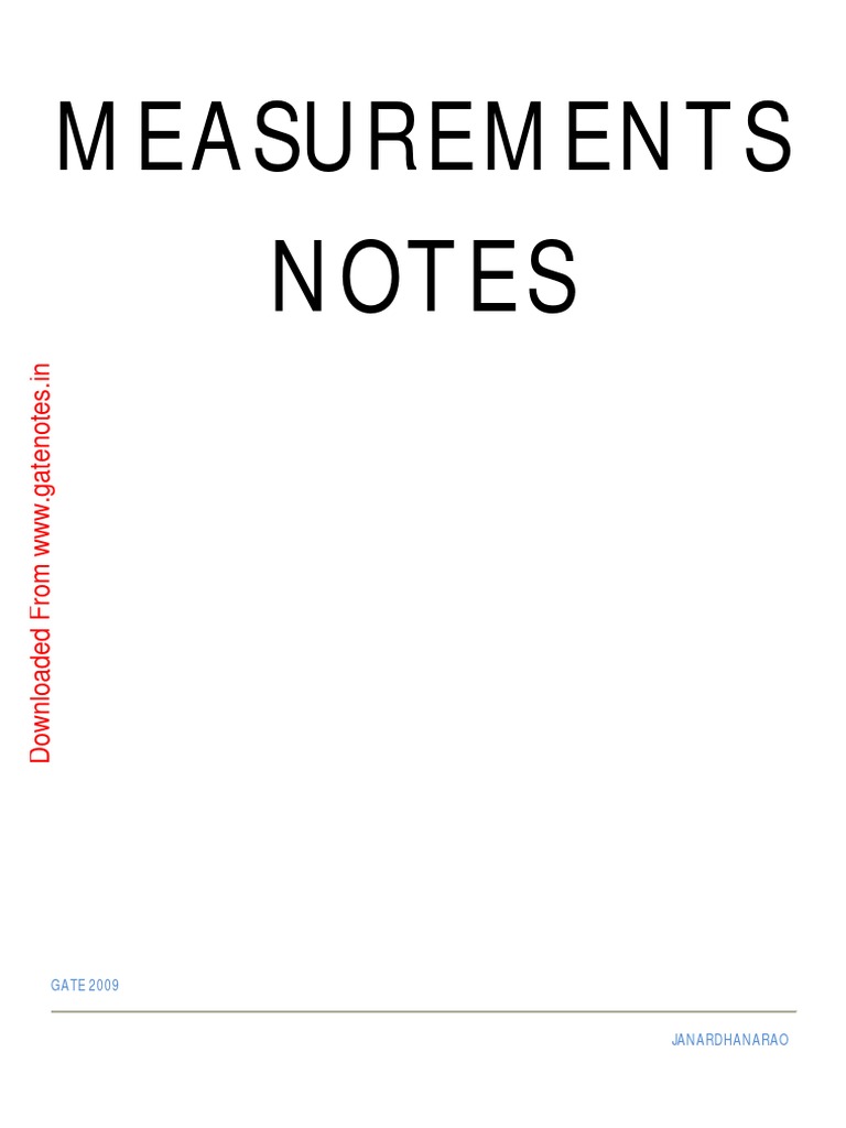Measurements ACE EC | PDF