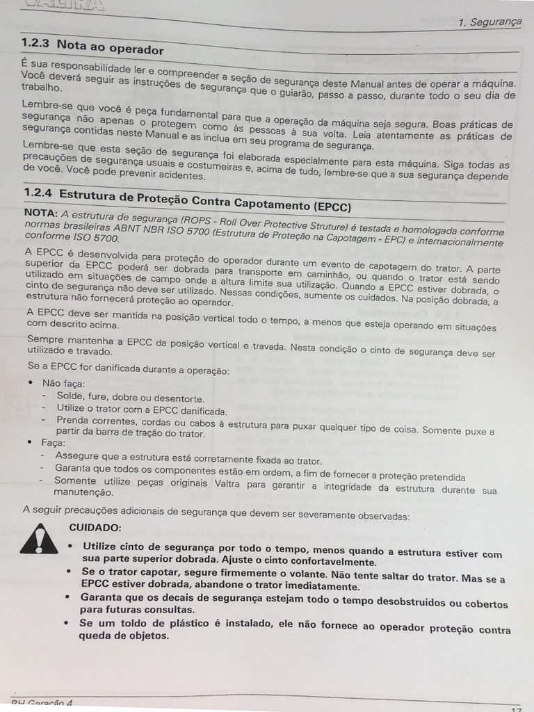 Certificado Rops e Fops Valtra 195 | PDF