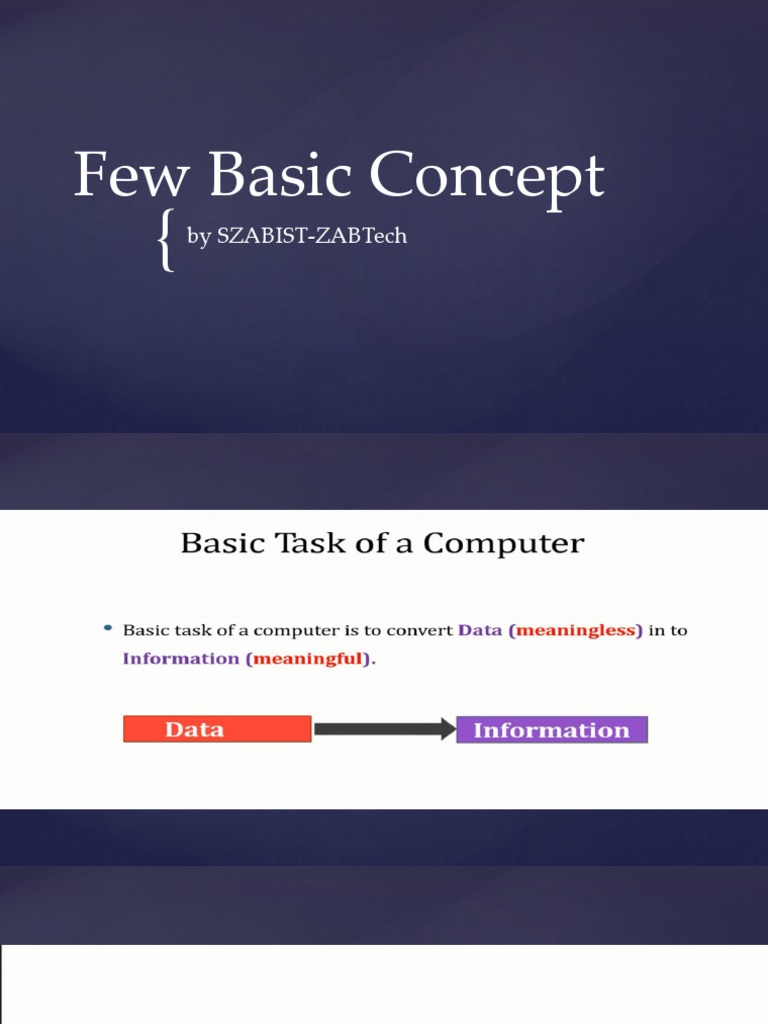 Basic Concepts (2nd Class) | PDF | Computer Program | Programming