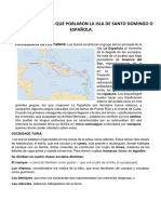 Grupos Aborígenes Que Poblaron La Isla de Santo Domingo o Española