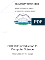 CSC 101 2020 - 2021 Module 1-1