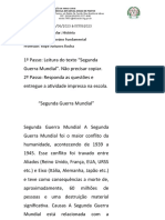 Plano de Estudos Historia 9 Ano