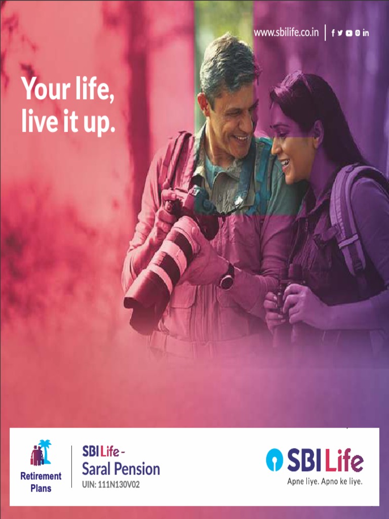 SBI Life Saral Pension Brochure V02 PDF Brain Tumor Life Annuity