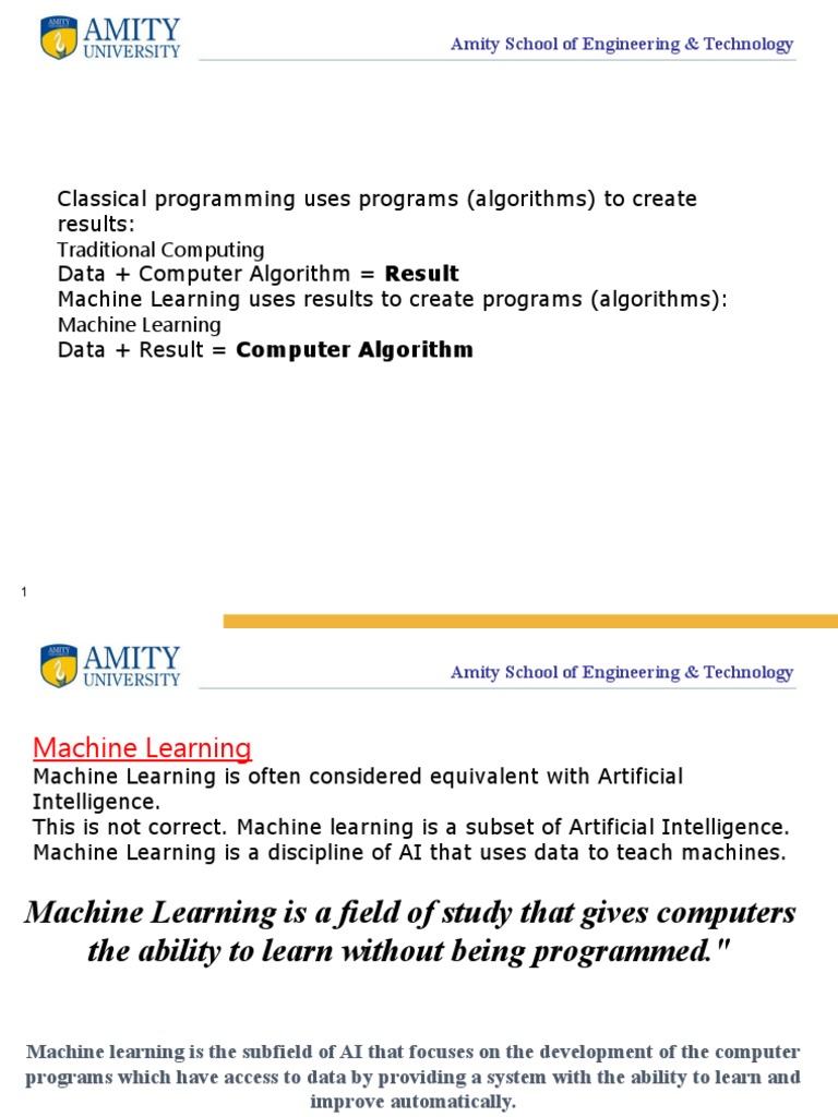 Understanding Machine Learning Paradigms | PDF | Machine Learning ...