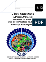 CLAS-21st-Century-Literature-Sem1-Week3 - RHEA ANN NAVILLA