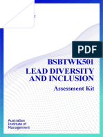 BSBTWK501 - Lead Diversity and Inclusion