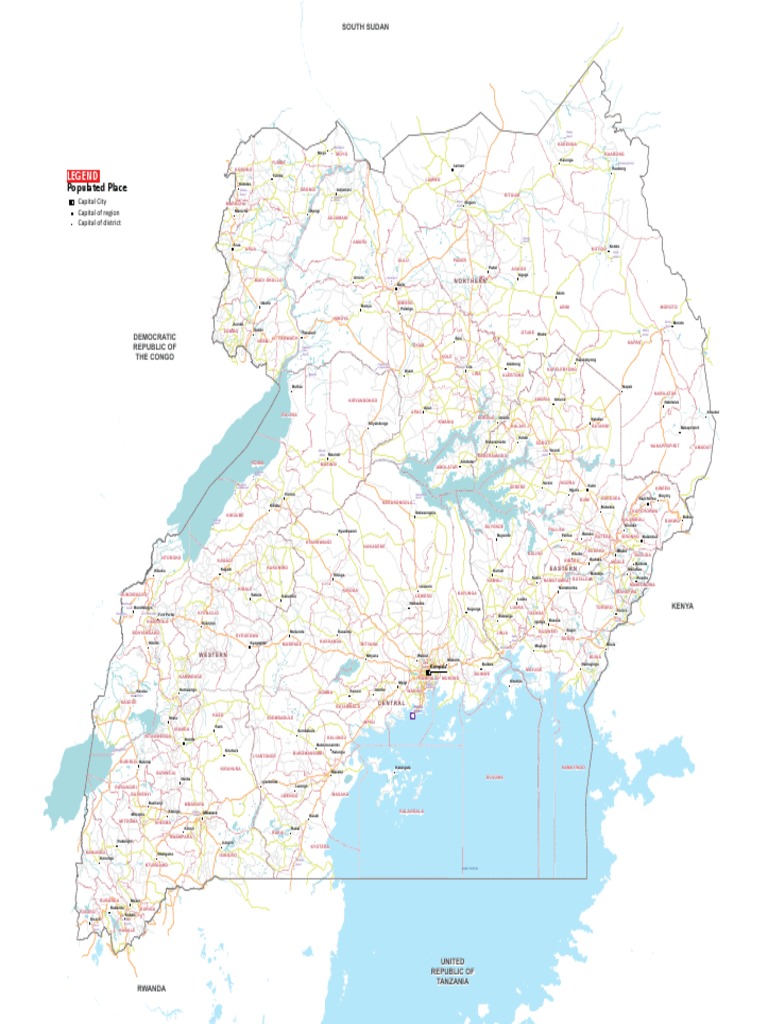Map Of Uganda Pdf