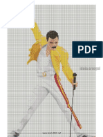 Freddy Mercury Pose - Pixel 25x40cm
