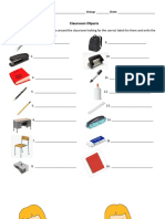 Classroom Objects Writes Labels