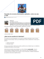 Acordes de Novena Dominante Cifrado Cómo Se Usan y PDF