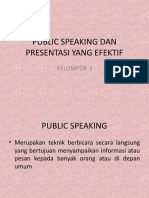 Public Speaking Dan Presentasi Yang Efektif