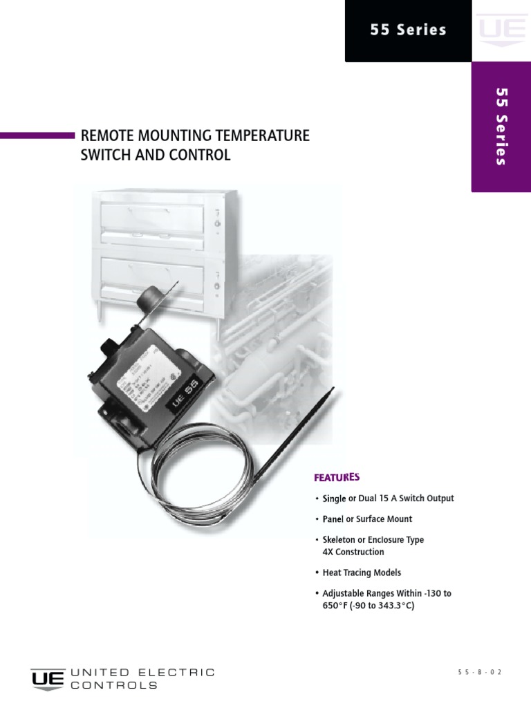 Remote Mounting Temperature Switch and Control 12 Series PDF