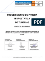 9423-Qua-Pro-040-Procedimiento Prueba Hidrostatica de Tuberias