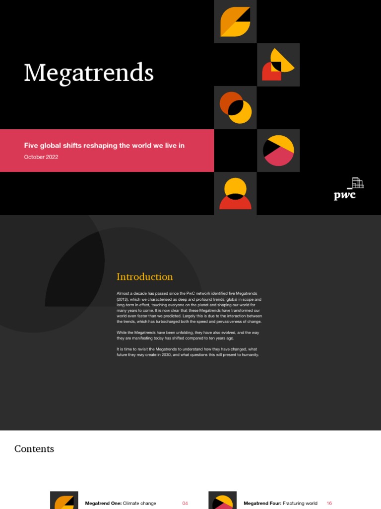 PWC Megatrends October 2022 PDF Cost Of Living Climate Change