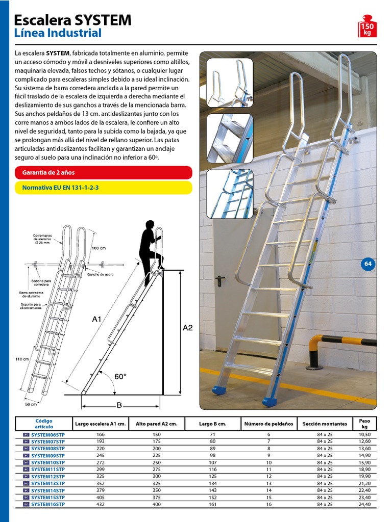 Escalera SYSTEM: Seguridad y Versatilidad | PDF | Ingeniería de ...
