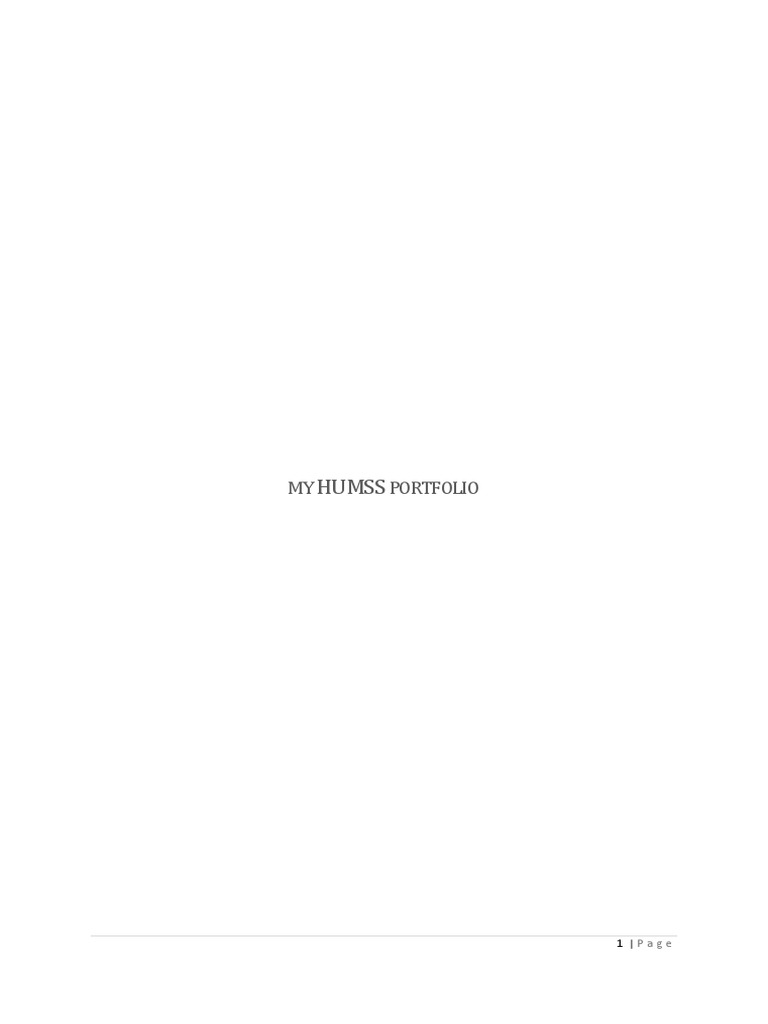 Oriel Humms Portfolio | PDF | Science | Social Sciences