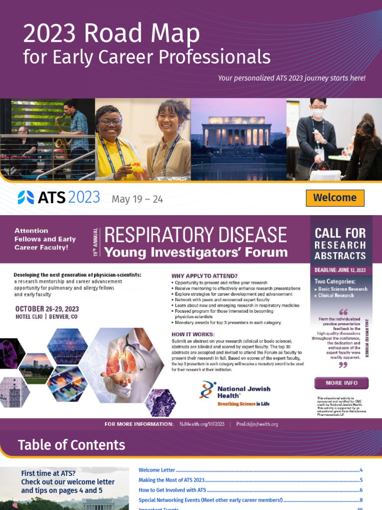 ATS 2023 Road Map for Early Careers | PDF | Intensive Care Medicine ...