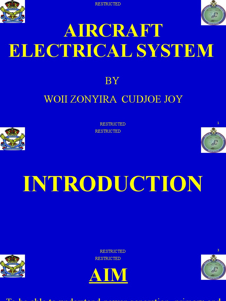 AIRCRAFT ELECTRICAL SYSTEM PDF Direct Current Electrical Connector