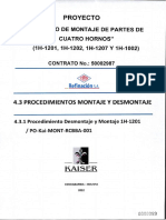 4.3.1 Procedimiento de Desmontaje y Montaje 1H-1202