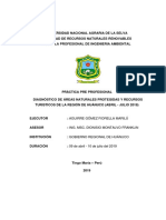 Diagnostico de Areas Naturales Protegidas y Recursos Turisticos de La Region de Huanuco (Abril - Julio 2019)