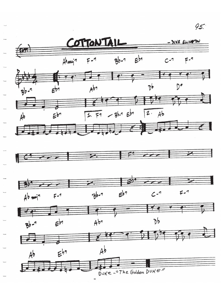 Cottontail (Duke Ellington) | PDF