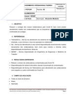 POP.009 - Intruções de Trabalho Referente Às Tratativas Contra o Coronavírus