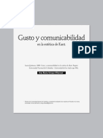 Quintana 2008 Gusto y Comunicabilidad en La Estética de Kant