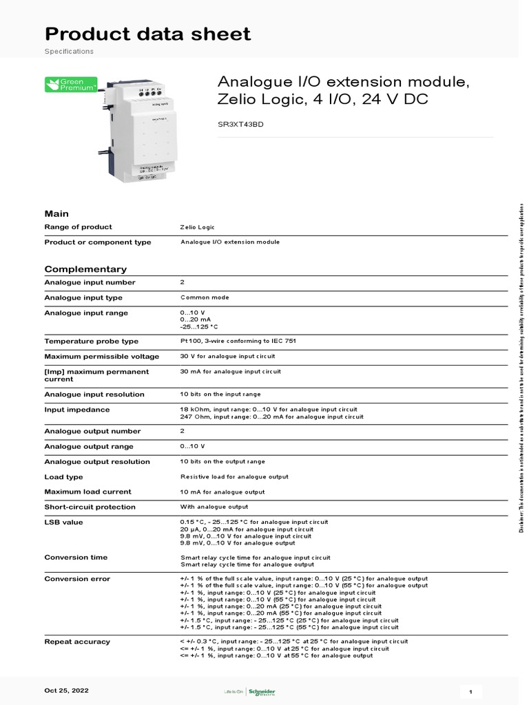 Zelio Logic SR2_SR3_SR3XT43BD | PDF | Relay | Electrical Network