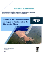 Análisis de Contaminantes en Agua y Sedimentos Del Río de La Plata