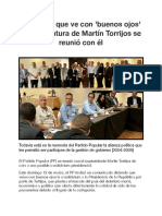 El Partido Que Ve Con 'Buenos Ojos' La Candidatura de Martín Torrijos