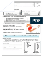 Devoir N1 SVT 3AC Semestre 2 Modele 1