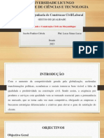 4° Ano Engenharia de Construcao Civil/Laboral: Gestão de Qualidade