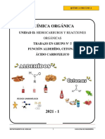 Trabajo Grupal Aldehídos, Cetonas y Ácidos Carboxílicos Semana 5