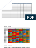 Formatos de Horarios y Tareas