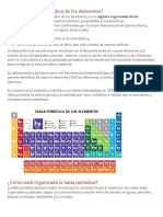 Qué Es La Tabla Periódica de Los Elementos