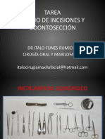 Tarea Incisiones, Osteotomia y Odontoseccion