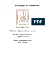 T4 Ejercicio 1 Espacios Vectoriales y Axiomas