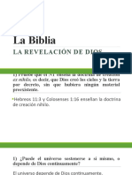 Clase 2 La Revelacion de Dios en La Biblia