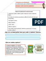 FICHA TUTORIA Conservamos Limpio El Ambiente