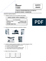 Balotario de Cómputo para El Examen Bimestral #2 - Quinto Grado - Ii Bimestre