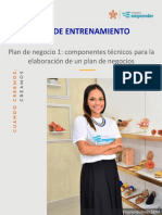 Entrenamiento Plan de Negocio I Emprendedores