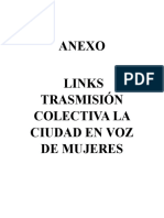 Anexo Links Trasmisión Colectiva La Ciudad en Voz de Mujeres