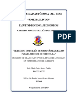 Modelo de Evalucación de Desempeño Laboral 360° para El Personal de Cotegua Ltda - 2019 - Maria Esther Suárez Canido