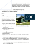 Pest-Resistant Ground Cover at Foundation Perimeter - Outdoor Landscaping, Grading and Hardscaping For Homes - Basc - Pnnl.gov