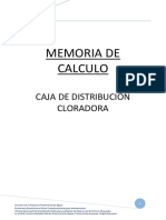 Memoria de Calculo Caja de Distribucion Cloradora