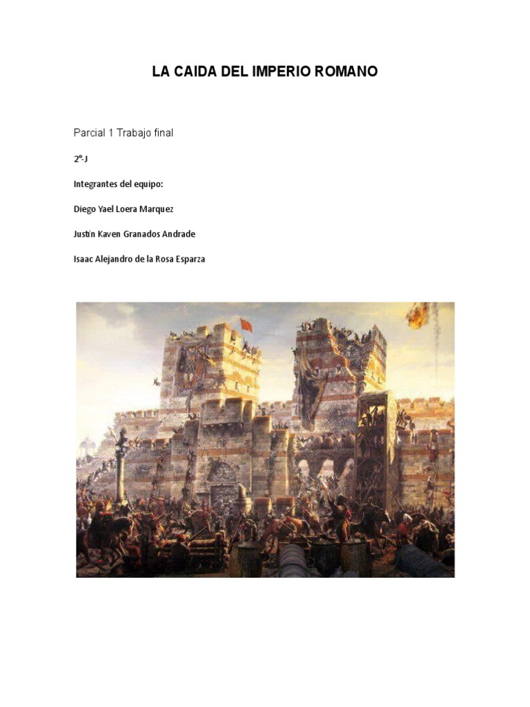 Factores de la caída del Imperio Romano | PDF | imperio Romano | Bárbaro