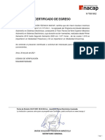 Certificado de Egreso: Código de Verificación 5502A808702E84EE