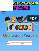 4° CUADERNILLO DE REPASO VACACIONAL-PRIMAVERA?Esmeralda Te Enseña - 1